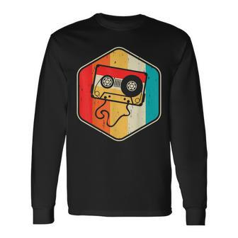 Music Mixtape Retro Vintage For Old School Long Sleeve T-Shirt - Monsterry CA