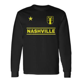 Nashville Tennessee 615 Star er Badge Edition Long Sleeve T-Shirt - Seseable