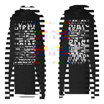 National Hispanic Heritage Month Latina Countries Long Sleeve T-Shirt | Mazezy