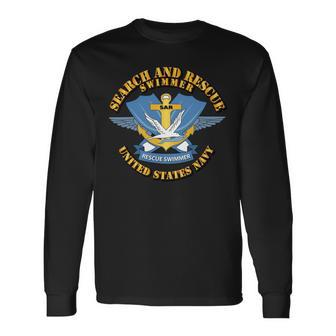 Navy Search And Rescue Swimmer Shirt Long Sleeve T-Shirt - Monsterry DE