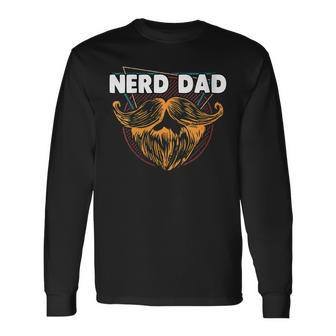 Nerd Dad Conservative Daddy Protective Father Long Sleeve T-Shirt T-Shirt | Mazezy
