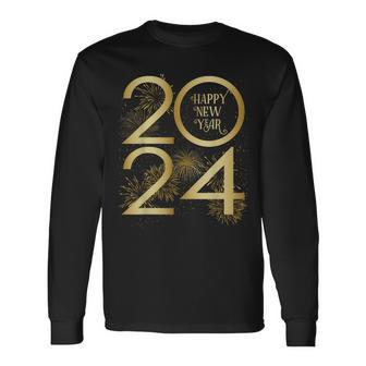 New Year Eve Party 2024 The Happy New Year 2024 Long Sleeve T-Shirt | Mazezy