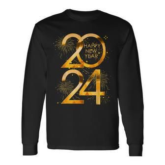 New Years Eve Party Supplies 2024 Happy New Year Fireworks Long Sleeve - Monsterry UK