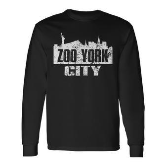 New York Urban Zoo Big Apple Pride Usa Big City Long Sleeve T-Shirt T-Shirt | Mazezy
