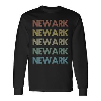 Newark Delaware Pride Vintage State De Retro 70S Long Sleeve T-Shirt | Mazezy