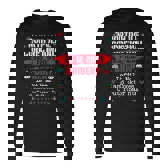 North Pole Correctional Bribery Left Milk Cookies For Santa Long Sleeve T-Shirt - Thegiftio