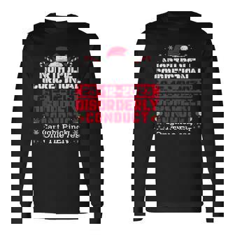 North Pole Correctional Disorderly Conduct Caught Elves Xmas Long Sleeve T-Shirt - Thegiftio