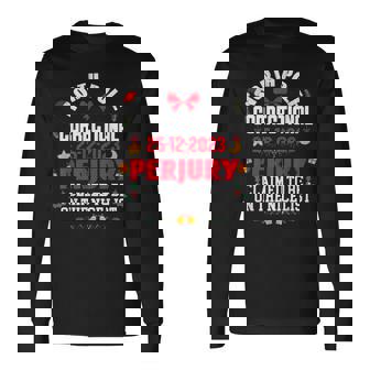 North Pole Correctional Perjury Family Matching Christmas Long Sleeve T-Shirt - Thegiftio