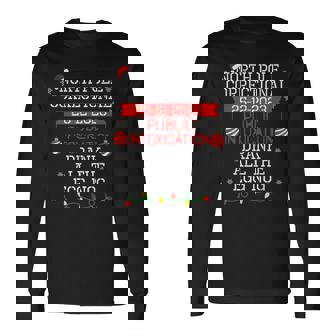 North Pole Correctional Public Intoxication Drank Egg Nog Long Sleeve T-Shirt - Thegiftio