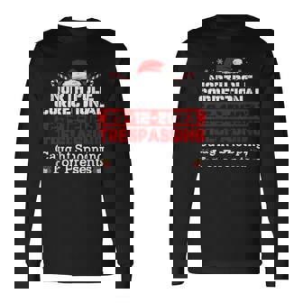 North Pole Correctional Trespassing Caught Snooping Presents Long Sleeve T-Shirt - Thegiftio