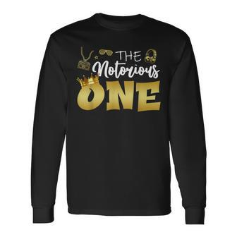 The Notorious One Hip Hop Themed 1St Birthday Boys Long Sleeve T-Shirt - Monsterry CA