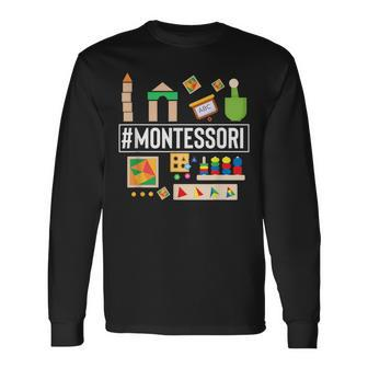 Novelty Montessori Studying Learning Schooling Accessories Long Sleeve T-Shirt | Mazezy