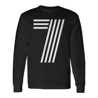 Number 7 Lucky Number Seven Long Sleeve T-Shirt | Mazezy