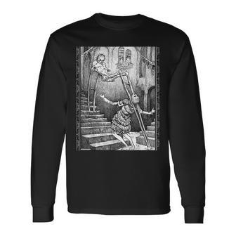 Occult Gothic Dark Aesthetic Satanic Macabre Horror Emo Goth Long Sleeve - Monsterry