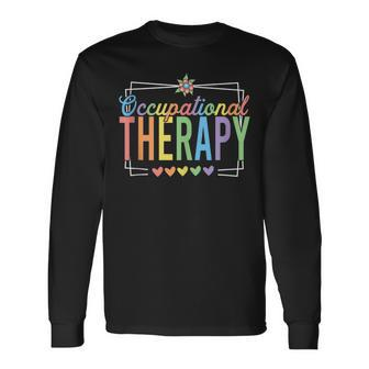 Occupational Therapy Ot Therapist Love Heart Long Sleeve T-Shirt | Mazezy