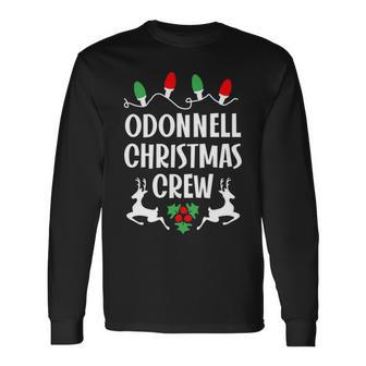 Odonnell Name Christmas Crew Odonnell Long Sleeve T-Shirt - Seseable