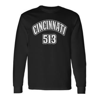 Ohio Cincinnati 283 Area Code Long Sleeve T-Shirt | Mazezy