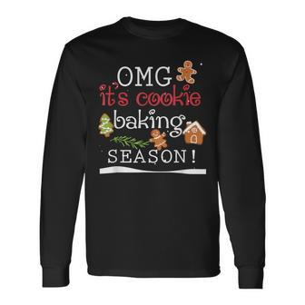 Omg It's Cookie Baking Season Christmas Party Long Sleeve T-Shirt | Mazezy