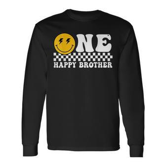One Happy Dude Brother 1St Birthday Family Matching Long Sleeve - Seseable