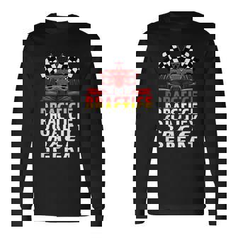 Open Wheel Formula Racing Car Practice Qualify Race Repeat Racing Long Sleeve T-Shirt T-Shirt | Mazezy