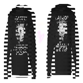 Opossum Possum Eat Trash And Get Hit By A Car Long Sleeve T-Shirt | Mazezy