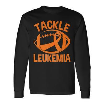 Orange Ribbon Leukemia Awareness Tackle Leukemia Long Sleeve T-Shirt - Monsterry UK