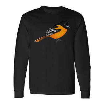 Oriole Bird Birdlover Birdwatcher Ornithologist Biologist Long Sleeve T-Shirt - Seseable