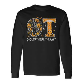 Ot Occupational Therapy Therapist Halloween Ota Spooky Long Sleeve T-Shirt - Monsterry DE