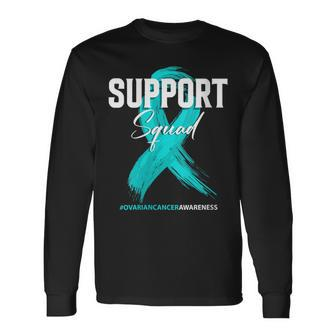 Ovarian Cancer Support Squad Ovarian Cancer Awareness Long Sleeve - Seseable
