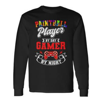 Paintball Paintballer Video Gamer Shooting Team Sport Master Long Sleeve T-Shirt | Mazezy