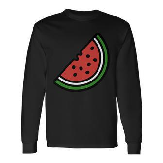 Palestine Watermelon Long Sleeve T-Shirt | Mazezy