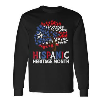 Hispanic Heritage Celebration Puerto Rico Tree Heritage Long Sleeve T-Shirt | Mazezy