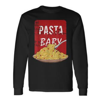 Pasta La Vista Baby Spaghetti Plate Long Sleeve T-Shirt | Mazezy CA