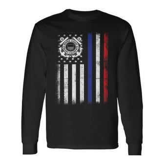 Patriot Us Coastguard Coast Guard 4Th July Independence Day Long Sleeve T-Shirt - Monsterry