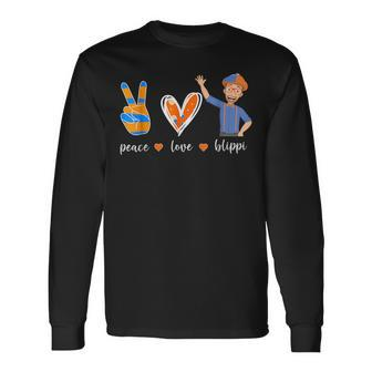 Peace Love Blippis Lover For Woman Long Sleeve T-Shirt | Mazezy