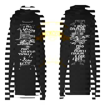 Pearson Blood Runs Through My Veins Long Sleeve T-Shirt | Mazezy