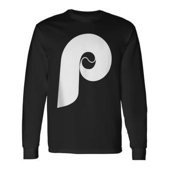 Philly Baseball P Long Sleeve T-Shirt | Mazezy