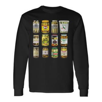 Pickle Social Viral Best Canned Pickles Jar Long Sleeve T-Shirt - Monsterry