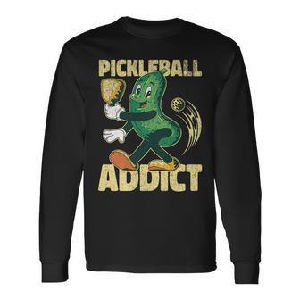 Pickleball Addict Sports Athlete Pickles Anime Kawaii Long Sleeve T-Shirt T-Shirt | Mazezy