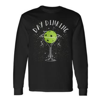 Pickleball Player Paddle Outfit I Pickle Ball Day Dinking Long Sleeve T-Shirt T-Shirt | Mazezy