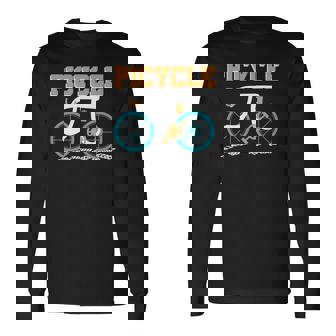 Picycle Bike Nerd Birthday Pi Day Long Sleeve T-Shirt | Mazezy