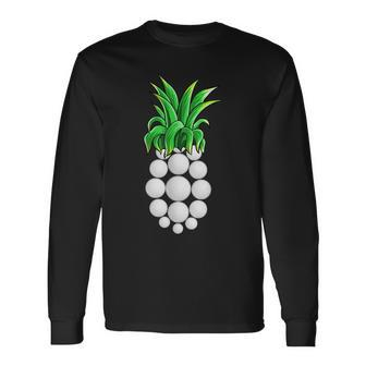 Pineapple Golf Hawaiian Aloha Beach Hawaii Long Sleeve T-Shirt T-Shirt | Mazezy