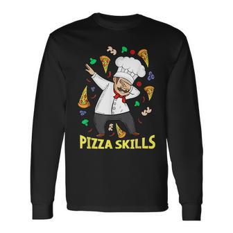 Pizza Chef Italian Pizza Lover Men Pizza Long Sleeve T-Shirt - Monsterry CA