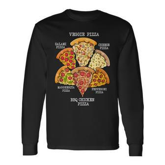 Pizza Connoisseur Italian Pizza Lover American Pizza Long Sleeve T-Shirt | Mazezy