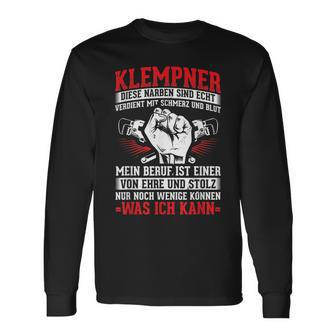 Plumber Honour And Pride Heating Builders Craftsmen Construction Site Long Sleeve T-Shirt T-Shirt | Mazezy