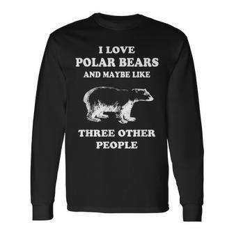 Polar Bear Polar Bear Life Polar Bear Facts Long Sleeve T-Shirt T-Shirt | Mazezy