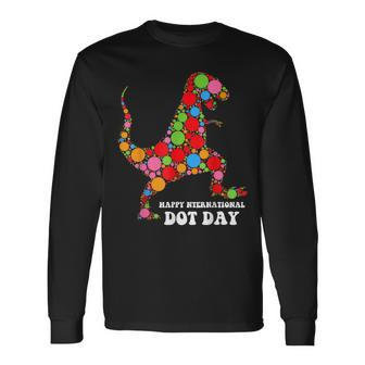 Polka Dot Day Rex Dinosaur Lover International Dot Day Long Sleeve T-Shirt | Mazezy UK