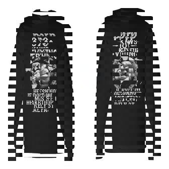 Poppop Knows Everything If He Doesnt Know He Makes Long Sleeve T-Shirt | Mazezy