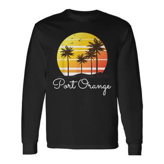 Port Orange Florida Vacation Beach Family Group Long Sleeve T-Shirt | Mazezy