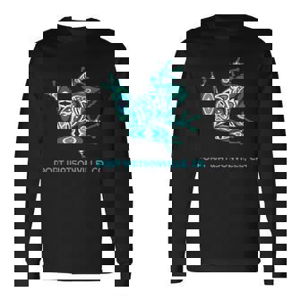 Port Watsonville Ca Frog Pacific Nw Native American Indian Long Sleeve T-Shirt | Mazezy